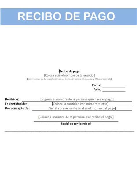 Documento Recibo De Pago Plantilla: Qué es y cómo hacer un recibo de pago - Quipu